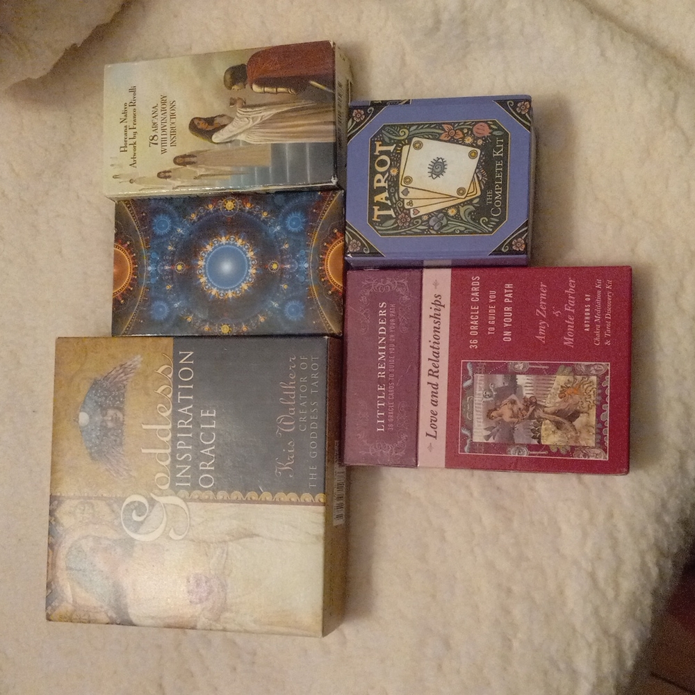 Oracle and Tarot Cards.